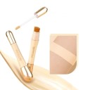 Waterproof High Coverage Foundation Long-Lasting Matte Concealer for Skin Imperfections Double-Sided Concealer with Two Types of Brushes 1