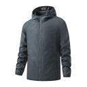 Waterproof Hooded Polyester Lightweight Zip Jacket for Hiking, Outdoor Activities and Everyday Wear 1