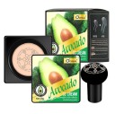 Waterproof Hydrating CC Cream with Sponge Illuminating Cream for Covering Imperfections Long-Lasting Foundation with Avocado Extract 2