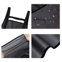 Waterproof Kitchen Apron PVC 95 cm Oil-Resistant Work Apron Black Dirt-Resistant Easy to Clean 2