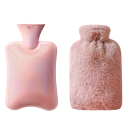 Waterproof Plush Hot Water Bottle 1 L Large Capacity Belly Warmer Soft Thermal Insulation Bag Hot Water Relief from Cramps and Cold Weather 3