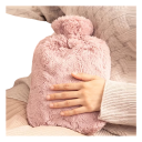 Waterproof Plush Hot Water Bottle 1 L Large Capacity Belly Warmer Soft Thermal Insulation Bag Hot Water Relief from Cramps and Cold Weather 6