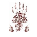 Waterproof Temporary Tattoo Brown Adhesive Tattoo Long-Lasting Tattoo 12