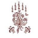 Waterproof Temporary Tattoo Brown Adhesive Tattoo Long-Lasting Tattoo 13