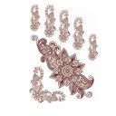 Waterproof Temporary Tattoo Brown Adhesive Tattoo Long-Lasting Tattoo 14
