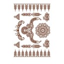 Waterproof Temporary Tattoo Brown Adhesive Tattoo Long-Lasting Tattoo 3
