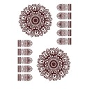 Waterproof Temporary Tattoo Brown Adhesive Tattoo Long-Lasting Tattoo 4