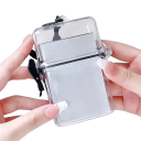 Waterproof Transparent Storage Box for Photo Cards 12 x 9.5 x 3.7 cm Plastic with Rope for Protection and Transport of Cards 7