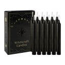 Waxinelichtjes staafjes 12 stuks 10,1 x 1,2 cm zonder geur zwarte kaarsen met doosje decoratief voor feestdagen interieur en verschillende 1