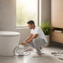 WC aprító szivattyú 1200 W 10 m emelőmagasság és 180 l/perc áramlás 4 bevezető FLO1200 Fehér WC-hez és zuhanyzóhoz Pincébe és mosókonyhába 6