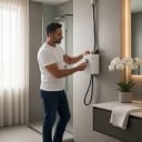 WC drticí szivattyú 900 W, 12 m emelőmagasság és 180 l/perc áramlás, 4 bemenet FLO900 Fehér, WC-hez és zuhanyhoz, pincébe és mosókonyhába 5