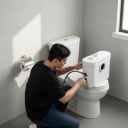WC drtítő szivattyú 700 W Szennyvíz elhelyezés Visszacsapó szeleppel 41 x 18,5 x 28 cm Fehér Toaletthez és zuhanyhoz Pincébe és mosókonyhába 7