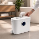 WC Macerator Pump 900 W Lift 12 m and Flow Rate 180 l/min 4 Inlets FLO900 White For Toilet and Shower For Basement and Laundry 6