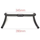 Wegcarbon stuur 390 mm breedte 345 mm bovenste grip lichte constructie zwart voor race- en gravelbikes 5