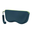 Weicher Silikonbrillenetui 17x8x3 cm Wasserdichte Kosmetiktasche Reißverschluss Münzbeutel Staubdichte Tasche für Frauen und Mädchen 12