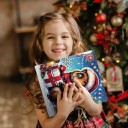 Weihnachtlicher Adventskalender mit Kapybara 26 x 18 cm Adventskalender mit Kapybara-Dekorationen 24 Türchen Weihnachtsdekoration Geschenkalender 3