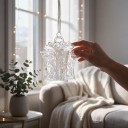Weihnachtsbaum Ornament Geschenk mit Schleife Durchbrochene Wände mit Ornamenten Transparent mit Perlmuttglanz Mit Schleife Weihnachtsdekoration 3