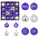 Weihnachtskugeln 44 Stück Durchmesser 3–6 cm Christbaumschmuck Set Dekoration für die Wohnraumgestaltung Weihnachtsbaum Innenbereich 1
