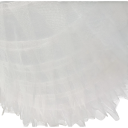 Weiße Hochzeits- und Ballunterröcke für Kleid Taille 63,5–121,9 cm Länge 104,1 cm Voluminöser Unterrock 368,3 cm Unterrock für Kleid 3