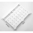 Weiße verstellbare Regalplatte 29–40 x 42 cm Abnehmbare Platten Regal und Kleiderhaken Schnelle Montage Drucksystem ohne Bohren 2