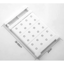 Weiße verstellbare Regalplatte 38–60 x 24 cm Abnehmbare Platten Praktischer Haken und Organizer Druckmontage ohne Bohren 2