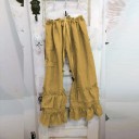 Weite Damenhose mit Rüschen 7