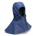 Welding Hood with Neck and Shoulder Protection Washable and Reusable Breathable Denim Blue For Welding and Grinding in the Workshop 1