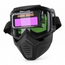 Welding Mask with Automatic Darkening Impact Resistant Face Shield Size 18 x 18 cm Material PP Black For Welding and Grinding 3