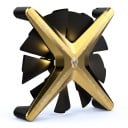 Wentylator do obudowy komputera 120 x 120 mm bez ramki z podświetleniem ARGB, PWM kontrolą prędkości obrotowej i łożyskiem FDB 12 V 1600 rpm 7