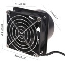 Wentylator wyciągowy USB 8x8 cm do pochłaniacza dymu, regulowana prędkość, mały wentylator do akcesoriów okapu kuchennego do wyciągu oparów i pary 2