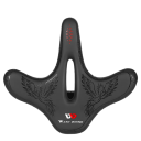 WEST BIKING fietszadel met schokabsorptie 28 × 33 cm holle midden ademende constructie zwart voor fiets 1