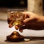 Whisky poháre s dreveným stojanom 1