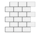 White Brick Vinyl Wallpaper 3D Effect 30.5x30.5 cm PET Material with PU Adhesive for Wall Decoration, 10 Pieces Modern Interior 1