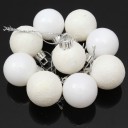 White Christmas Baubles 24 pcs 3