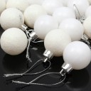 White Christmas Baubles 24 pcs 4