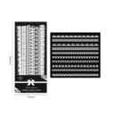 White Decorative Lace Ribbon Set 10 x 150 mm Fine Detailed Lace Patterns for Creative Decoration of Cards, Gifts and Paper Decorations 2