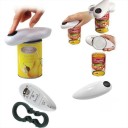 White Electric Can Opener with Automatic Cutting Lid Without Sharp Edges Simple One-Button Operation Ergonomic Design 3