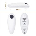 White Electric Can Opener with Automatic Cutting Lid Without Sharp Edges Simple One-Button Operation Ergonomic Design 4