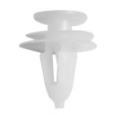 White Plastic Car Clips 50 pcs 2