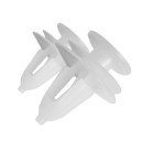 White Plastic Car Clips 50 pcs 5