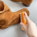 White Rubber Crepe Brush for Cleaning Leather Shoes Gentle Dirt Removal Without Surface Damage Restoring Shoe Shine 3