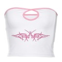 White Strapless Crop Top 1