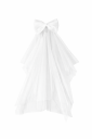 White Tulle Veil with Bow Wedding Hair Accessory Elegant Lightweight Veil for Hen Party and Wedding Party 1