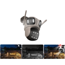 Wi-Fi IP Security Camera with Three Lenses and Automatic Tracking, Night Vision up to 50 m, 355° Rotation White Outdoor Camera 2