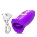 Wibrujący masturbator z realistycznymi ustami i ruchomym językiem, funkcją ssania i ponad 10 trybami wibracji, ładowaniem przez USB 2