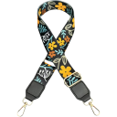 Wide Adjustable Handbag Strap 73–130 x 3.8 cm Floral and Leaf Pattern Shoulder Textile Strap for Bag Replacement Crossbody Strap 1