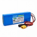 Wiederaufladbare Lithium-Batterie für Elektroroller LIDIKALA 36 V 10S2P T- und DC-Stecker Zellen 18650 186 x 66 x 38 mm Blaue Farbe 2