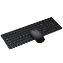 Wiederaufladbares kabelloses Bluetooth-Tastatur- und Maus-Set, 2,4 G, USB, für Laptop, leiser Betrieb, tragbares Tastatur-Set mit Touchpad 1