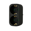 Wielofunkcyjny adapter do gniazdka UE 8×5 cm Podwójne gniazdo elektryczne 2500 W 250 V 16 A Ładowanie wielu urządzeń Elegancki design 1