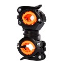 Wielofunkcyjny uchwyt na lampkę rowerową 360° obrotowy uchwyt na rower do rurek 1,8-3,8 cm Uniwersalny obrotowy uchwyt na lampkę 5